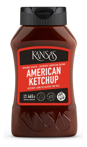 American Tomato Ketchup Kansas 400gr - Tienda Deli