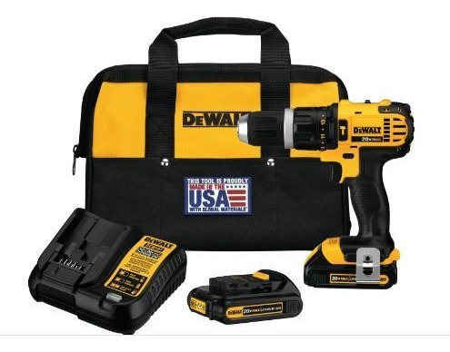 Taladro/atornillador Dewalt C/percutor 1/2  20v Ion-litio - 