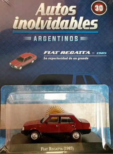 Autos Inolvidables Argentinos N° 30 Fiat Regatta 1985 Color Bordó