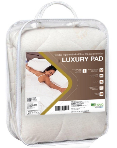 Imagem 1 de 4 de Capa Impermeável Luxury Pad Ultra Colchão De Solteiro Theva