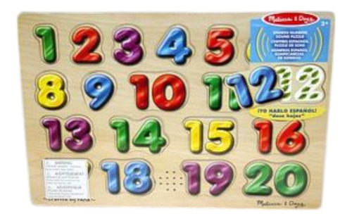 Rompecabezas De Numeros Con Sonido Madera