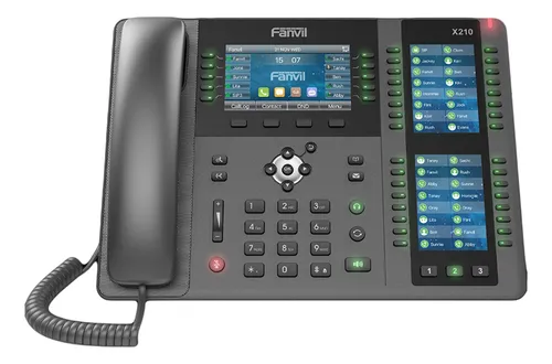Telefono Ip X210 De 20 Lineas Sip Poe Pantalla Triple Fanvil