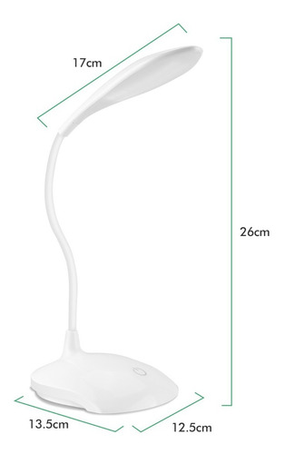 Lámpara Led Ajustable Para Lectura O Escritorio
