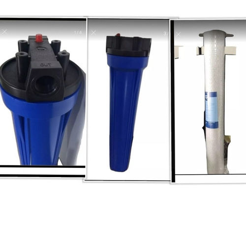 Filtro Carcasa Para Agua Slim 20 Pulgadas Y Filtro Carbon B