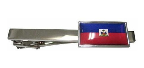 Clip De Corbata Con Bandera De La República De Haití Con Bor