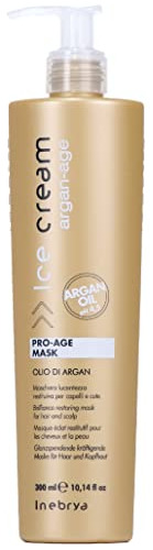 Máscara De Argán Inebrya Ice Cream Pro Age, 300 Ml, 10.14 Oz