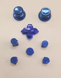 2 Botões Analogicos A B X Y Dpad Aluminio Xbox One Azul