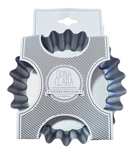 Tartera Individual 14 Cm Doña Clara Desmontable Set 4 Moldes