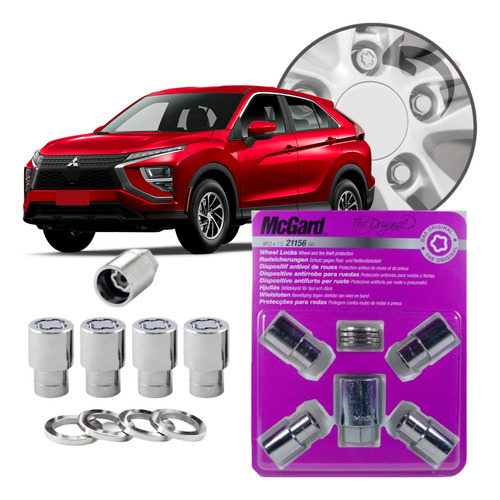 Kit Parafuso Antifurto Roda Eclipse Cross 2024 2025 Original