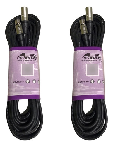  Combo 2 Cable Microfono Dmx 10 Mts Canon Canon Profesional