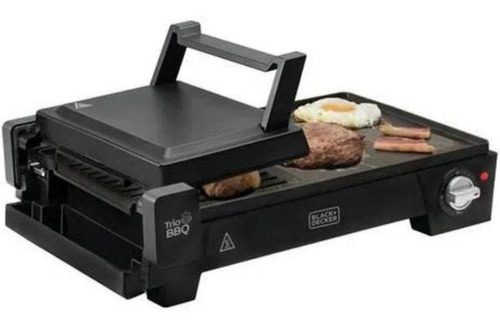 Grill Elétrico 3 Em 1 Com Abertura 180° Black Decker - 220v