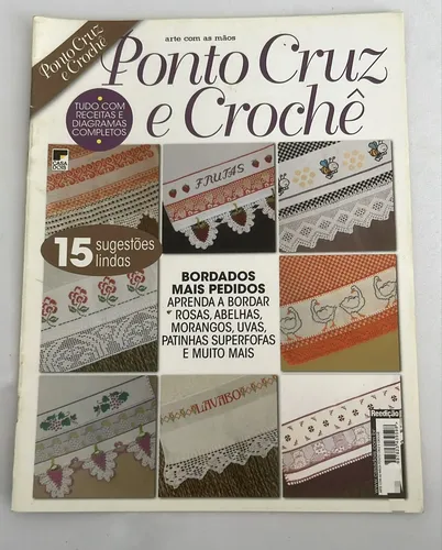 Revista Arte Com As Mãos 41 Ponto Cruz Crochê Gráfico 19941