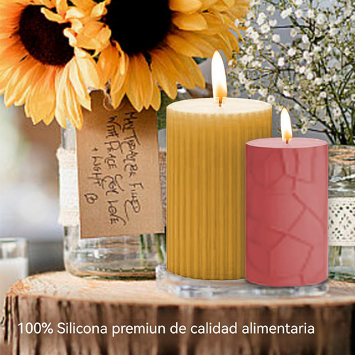 102piezas Molde De Vela De Silicona 3d, Para Diy Velas