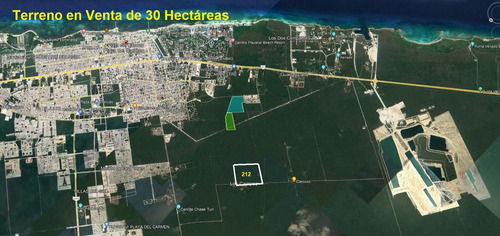 Terreno En Venta De 30 Has, Suelo H3 Y Hc5 En Playa Del Carmen. Q. Roo. México.