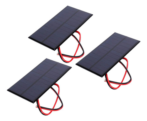 3 Unids Mini Panel Solar Dc 6v Polisilicio Módulo Cargador S