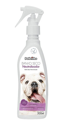 Shampoo Seco En Spray 200ml Petbrill Perro, Gato 