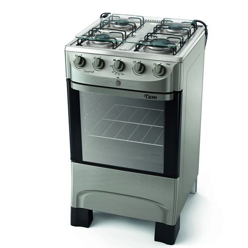 Cocina Tem Gourmet Inox 4h Supergas/ Gas Gtia Oficial