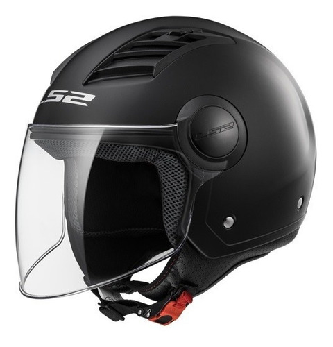 Casco Abierto Visor Ls2 Airflow 562 Negro Mat L Centro Motos