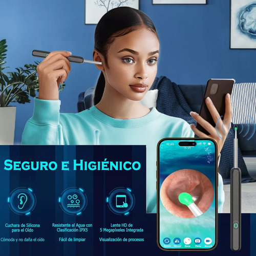 Endoscopio Cámara Inteligente Limpiador Oidos Quita Cerilla