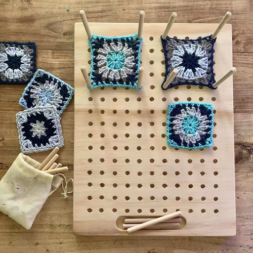 Tabla De Bloqueo Crochet Granny Squares