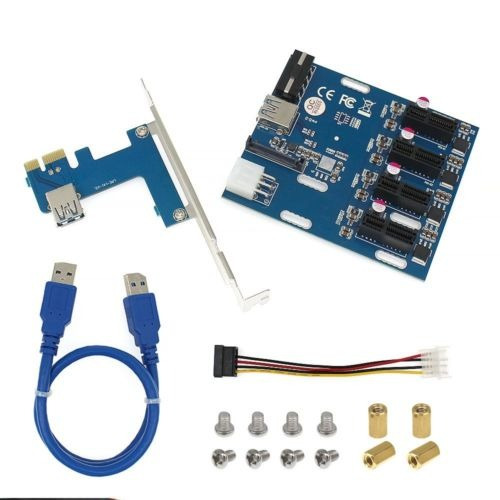 E Pci Express 1 X A 4 Puertos 1 X Interruptor Multiplicador 