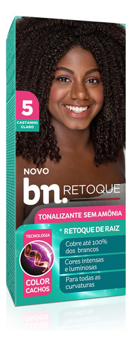  Tonalizante Sem Amônia Bn.retoque 90g Castanho Claro 5 Tom Castanho Claro 5.0