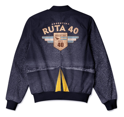 Imagen 5 de 5 de Campera Bomber Argentina Ruta 40 Mod 8