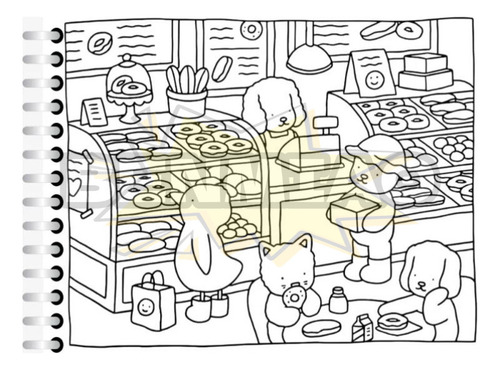 Libro For Colorear De Bobbie Goods (azul)