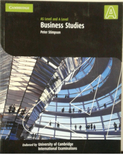 Business Studies As Level And A Level - Cambridge *