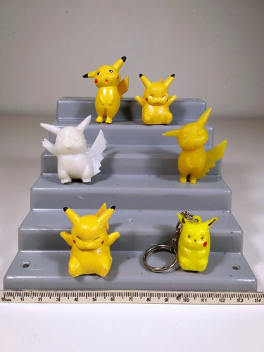 Pikachu Lote De 6 Figuras Vintage Juguete Pokemon