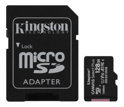 Microsd Kingston 128gb Microsdxc Canvasselect Read 100mb A1 