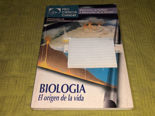 Biologia El Origen De La Vida - Pro Ciencia Conicet