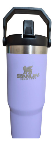 Botella Simil Stanley Flyp Straw 900ml Varios Colores Lila