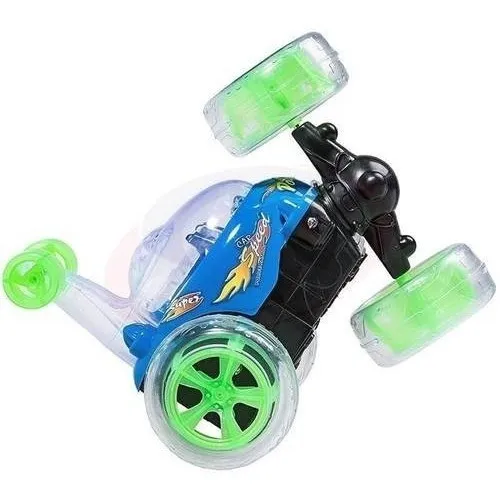 Carro Loco Control Remoto Luces Led Doble Tracción Stunt Car