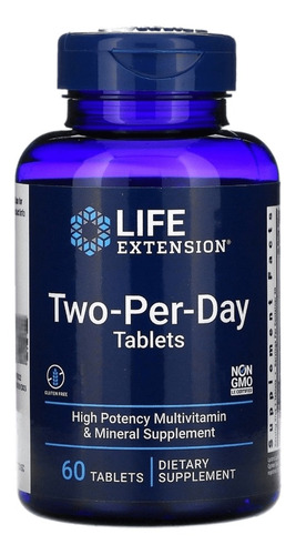  Multivitamínico Two Per Day 60 Tab Life Extension Importado