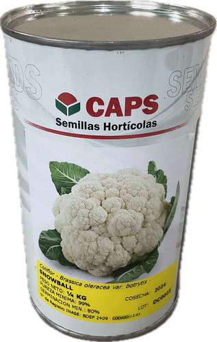 Semillas Coliflor Snowball - 5 Kilos - Caps