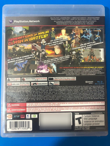 Naruto Shippuden: Ninja Storm Generations (Usado)