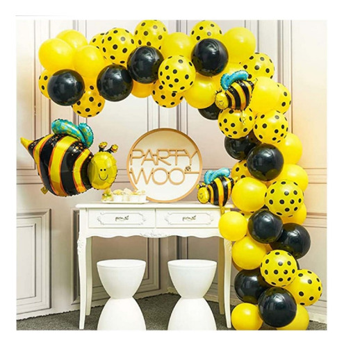 Globos Decoracion Abejas Celebraciónes Fiestas Cumple 75 Pzs