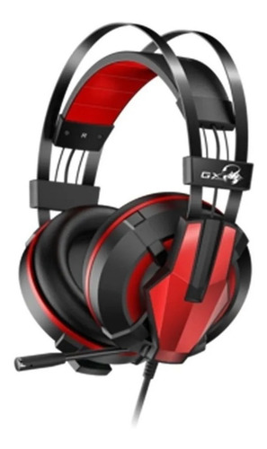 Auricular Gamer Genius Gx Gaming Hs-g710v 7.1 Vibración Usb Color Negro