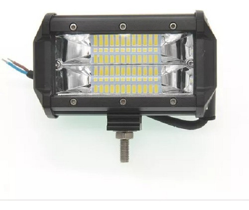 Faro Barra 24 Leds 72w Luz Lineal Doble Color Auto Moto 1pza