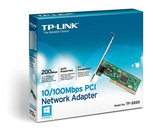 Placa De Rede Tp-link Pci 10/100mbps Tf-3200