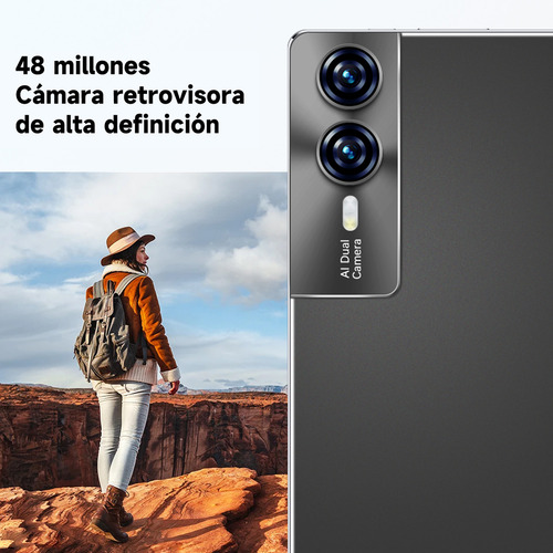 Tablet Hancdon S12 Full Band Doble Sim y Doble Espera con Wifi 5g Android 13 Almacenamiento 512gb Ram 12gb Negro