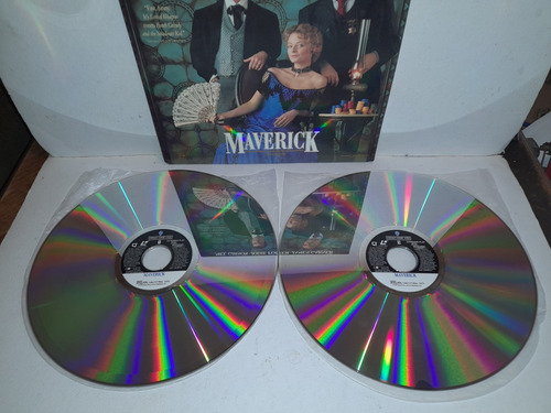 Maverick Mel Gibson Pelicula Laser Disc (Usado)