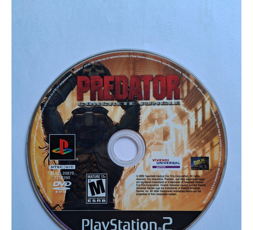Predator Concrete Jungle Ps2 (Reacondicionado)