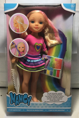 Muñeca Nancy Un Dia Pintando Pelo 13953 Famosa Srj