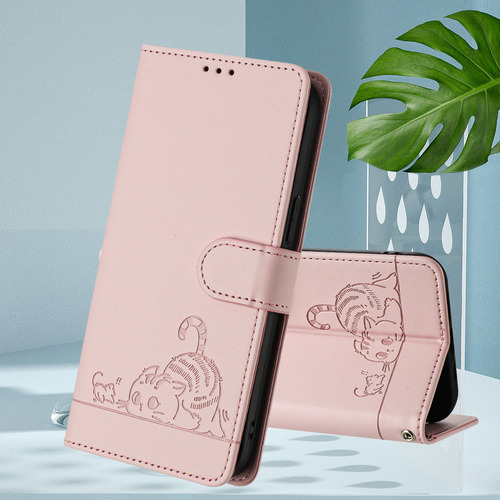 ~#~ Bonita Funda De Piel De Gato Para Samsung Galaxy S24