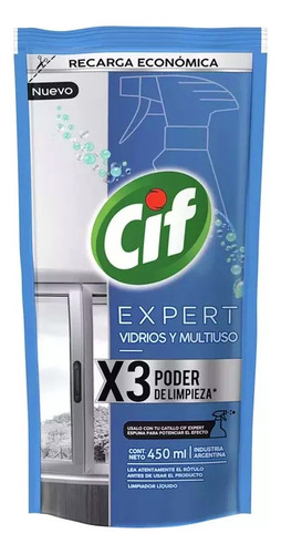 Cif Vidrios Y Multiuso Expert Poder X3 450ml