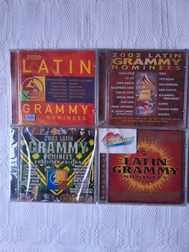 Latin Grammy Nominees - 2000/2002/2003/2004- 4 Cds Originais (Usado)