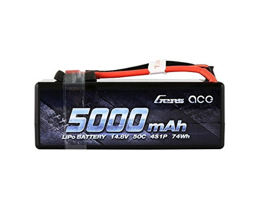 Gens As 14.8v 4s 5000mah Li-po Batería 50c Hardcase Con Deca