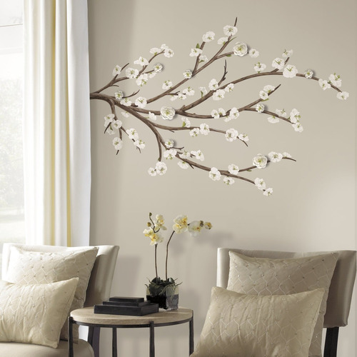 Vinilo Decorativo Pared Relieve [1fx8nj38] Flores Arbol Rama